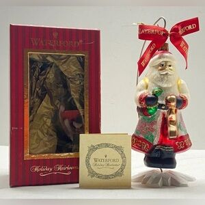 Waterford Santa Ornament -